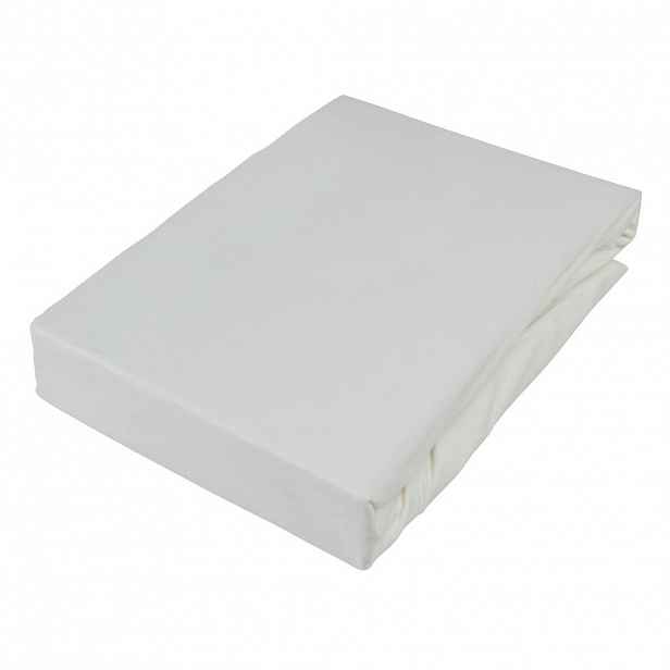 Novel BOXSPRINGOVÉ PROSTĚRADLO, žerzej, bílá, 90/220 cm - Prostěradla - 004550010201