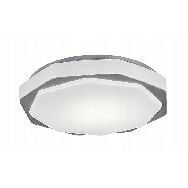 Stropní Svítidlo s dálkovým ovládáním 37 cm Led 18W popelavý kulatý Dettora 71046 Rabalux