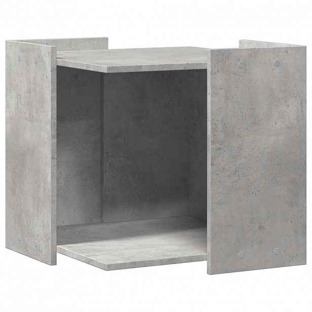 vidaXL Enclosure pro kočičí záchod Betonově šedá 53 x 53 x 51 cm