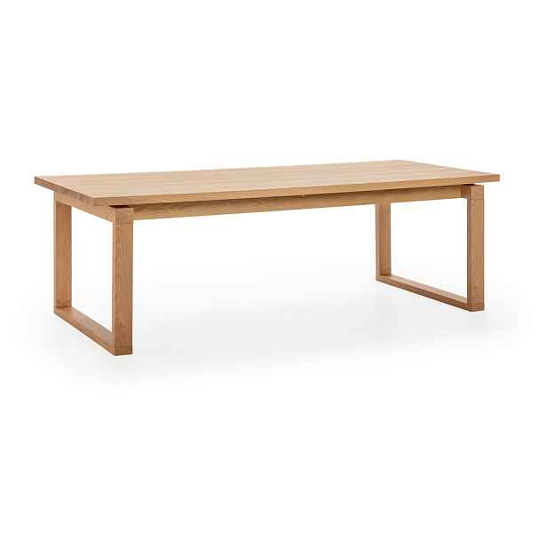 Jídelní stůl s deskou v dubovém dekoru 100x220 cm Rina – Marckeric