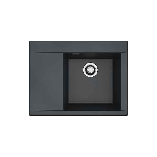 Alveus PURE-G 60 P černý A90 + QC sifon_algranit