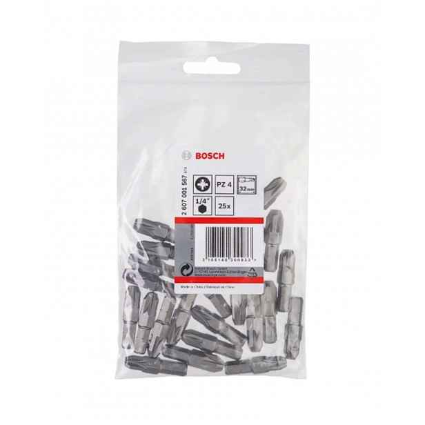 Bosch - Sada bitů PZ4, délka 32 mm, 25 ks 2607001567