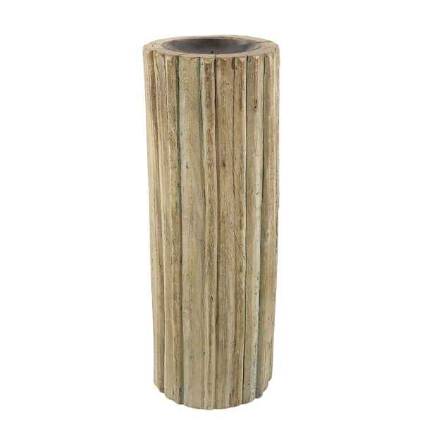 Dřevěný válcový svícen Grimaud Unit XL - 17*46 cm Chic Antique