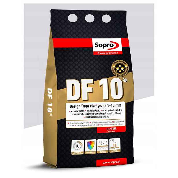 Elastická spárovací hmota 1-10 mm – Sopro Df 10 – 4 kg – Pergamon 27 – spárovací malta