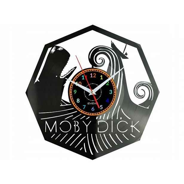 Moby Dick Dárek Originální dekorace do domu Hodiny z vinylové desky