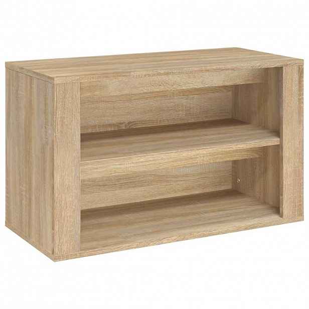vidaXL Botník dub sonoma 75 x 35 x 45 cm kompozitní dřevo