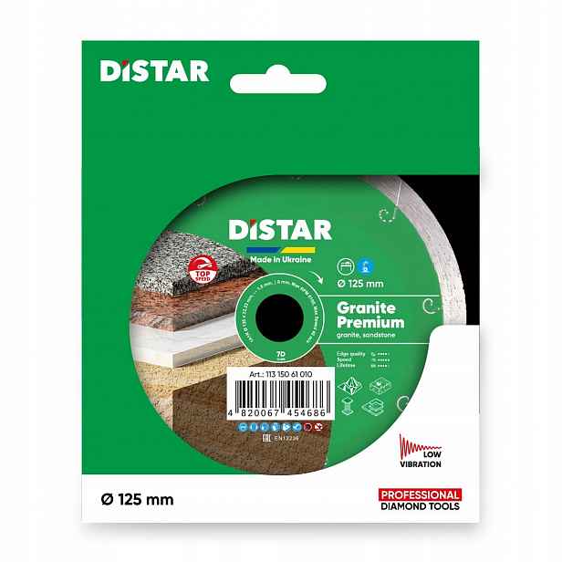 Distar diamantový kotouč z prémiové žuly 125 mm