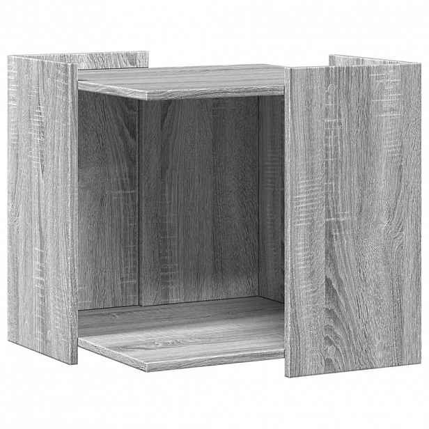 vidaXL Enclosure pro kočičí záchod Šedý Sonoma 53 x 53 x 51 cm