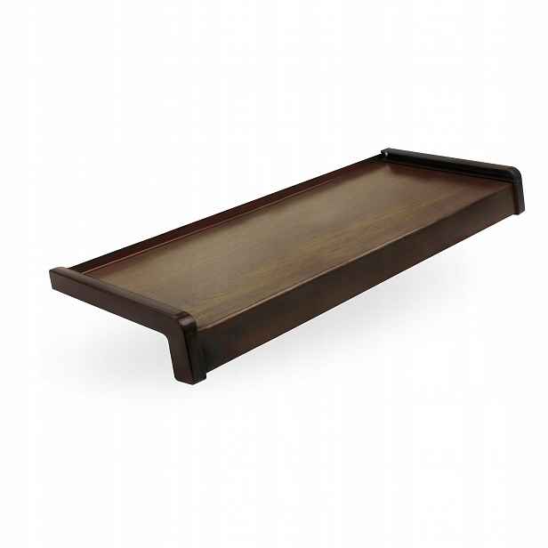 Vnější parapet Ocel Ocelový, Alu Záslepky šířka 30 cm délka 60 cm Ořech