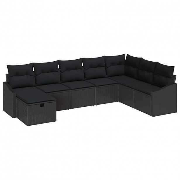 vidaXL Set pohovek 8 ks polyratan