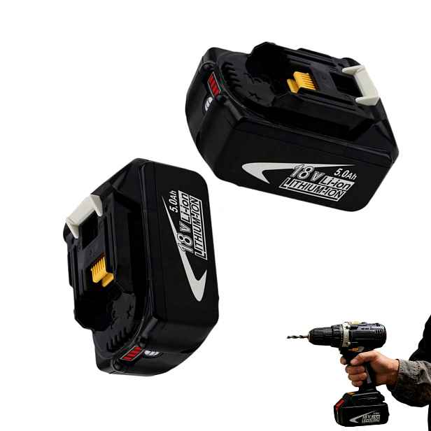 2X 18V Baterie Pro Nářadí Makita BL1850 BL1860B BL1855 BL1840