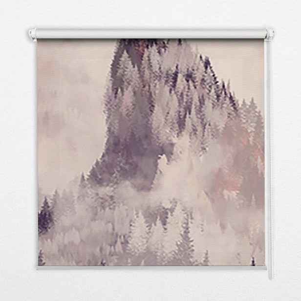 TULUP VNITŘNÍ roleta - okenní roleta - roleta - 100x100 cm - Malované hory