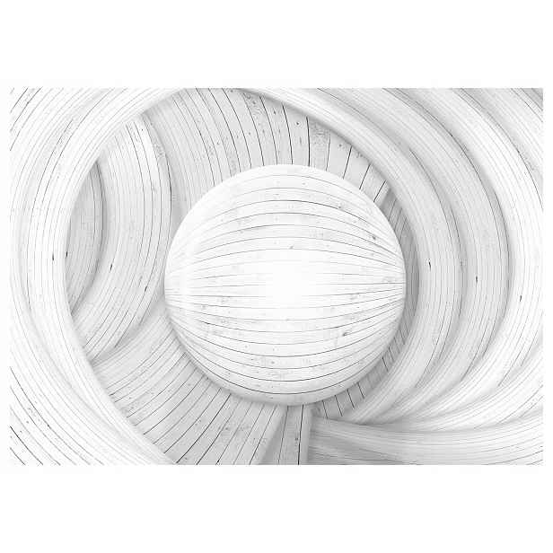 Fototapeta Abstraktní bílé závěsy na šedém stromě, vinyl 254x184 lepidlo