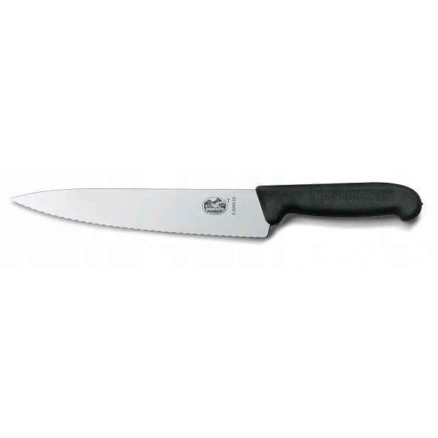 Nůž Na Maso Victorinox Fibrox zoubkované ostří 25 cm ocelový