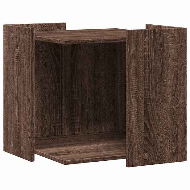 vidaXL Enclosure pro kočičí záchod Hnědý dub 53 x 53 x 51 cm