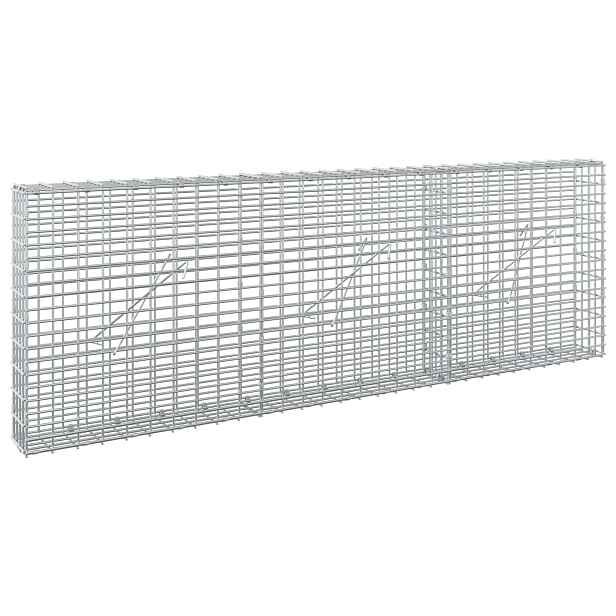 vidaXL Gabion s drátem 5 mm a síťkou 5x2,5 cm 150x10x50 cm