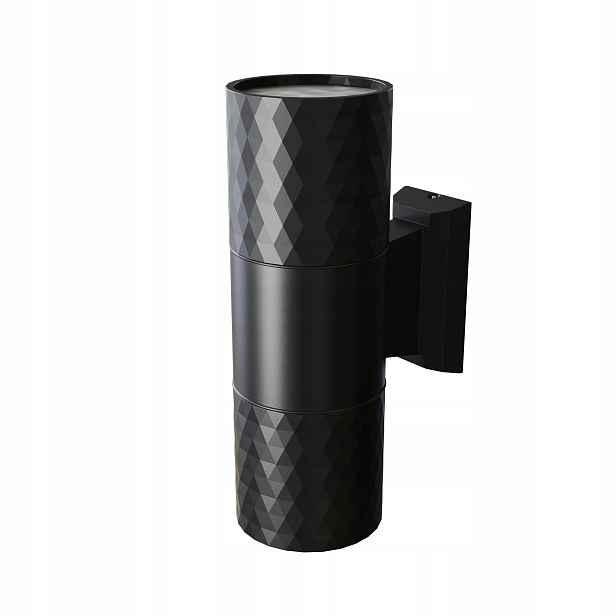 Černé venkovní nástěnné svítidlo nahoru a dolů GU10 50W IP54 Bowery Maytoni