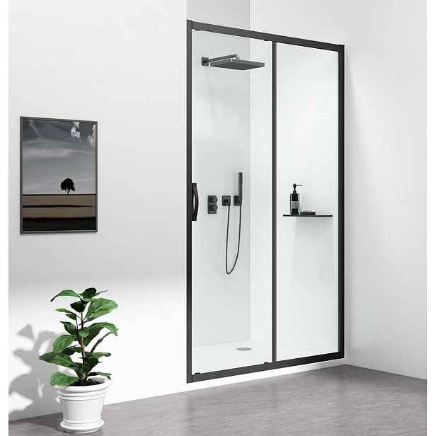 Gelco Sigma Simply - Sprchové dveře 120 cm, čiré sklo/černá GS1112B