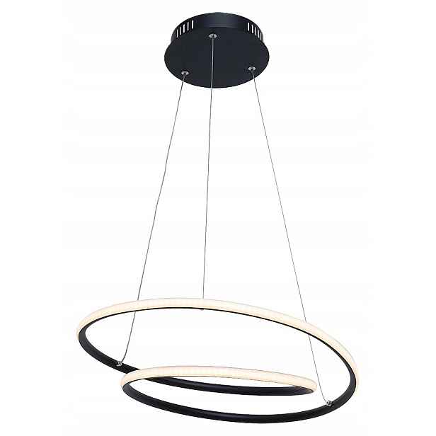 Led lustr 40W černý matný Rabalux moderní 3000K 2900lm