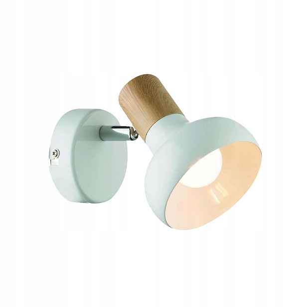 Light Prestige Arezzo nástěnné svítidlo 1xE14 bílý kov dřevo