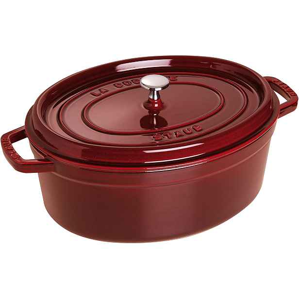 Staub Oválny liatinový hrniec s pokrievkou Cocotte, 23 cm / 2,35 l, grenadina 1003191