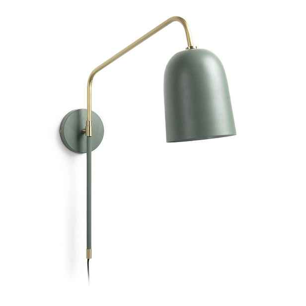 Zelené nástěnné svítidlo ø 15 cm Audrie – Kave Home
