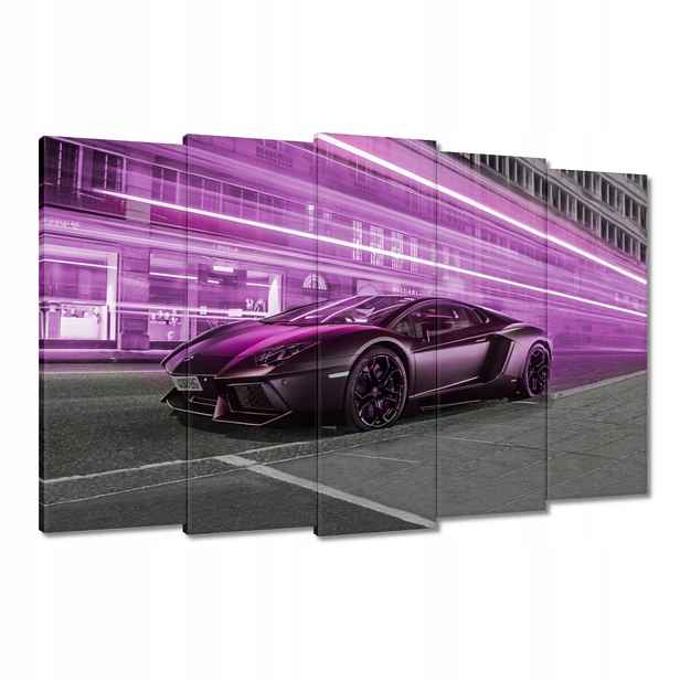 Obrazy 150x95 Fialové sportovní auto