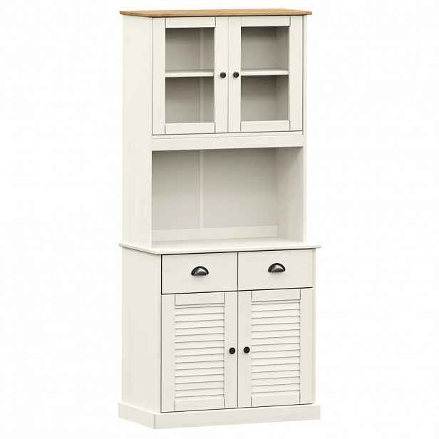 vidaXL Příborník VIGO bílý 78 x 40 x 175 cm masivní borové dřevo