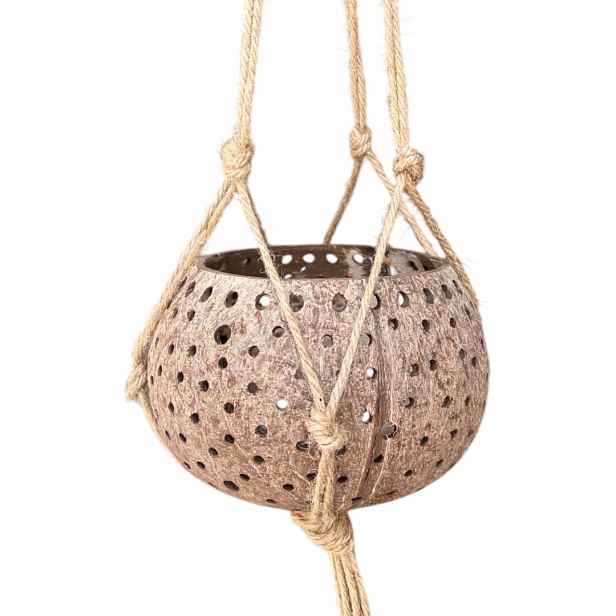 Závěsná lampa Kokosová s vonnou svíčkou KLW141 Hand Made