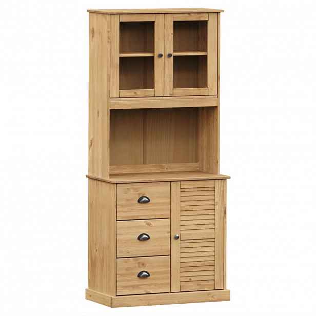 vidaXL Příborník VIGO 78 x 40 x 175 cm masivní borové dřevo