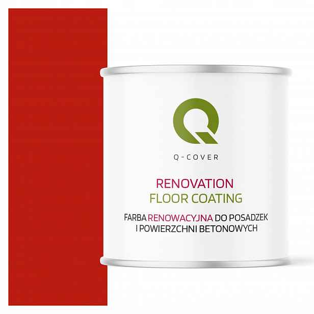 Barva Pro Renovaci Podlah Betonu Garáž Červená Ral 3020 Polomatná 2,5L