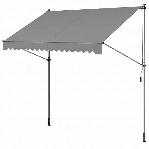 Markýza Songmics GSA352G01 šedá 120 x 350 látka