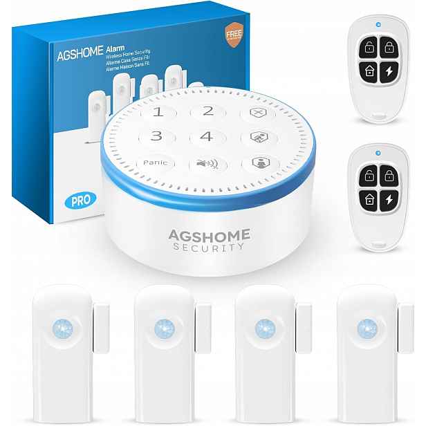 Sada Alarmů Agshome 8-DÍLNÁ Wi-fi Smart Alarmová Klávesnice Wi-fi