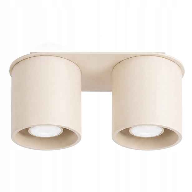 Sollux Lighting Orbis stropní spot dvojitý béžový 2xGU10 10W