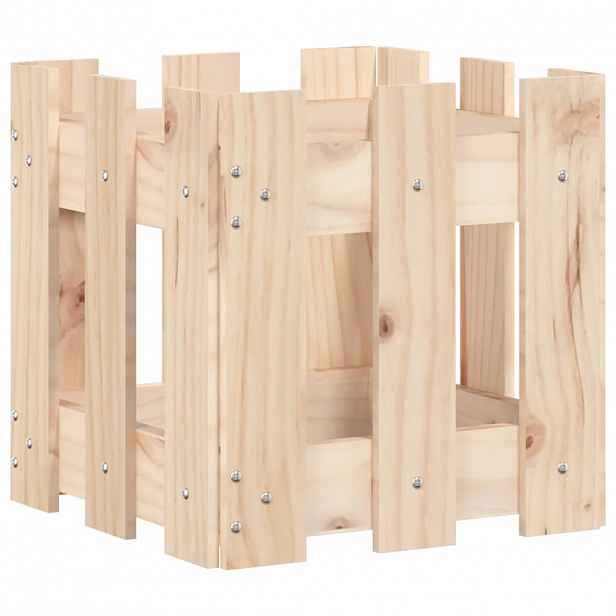 vidaXL Zahradní truhlík plotový design 30x30x30 cm masivní borovice