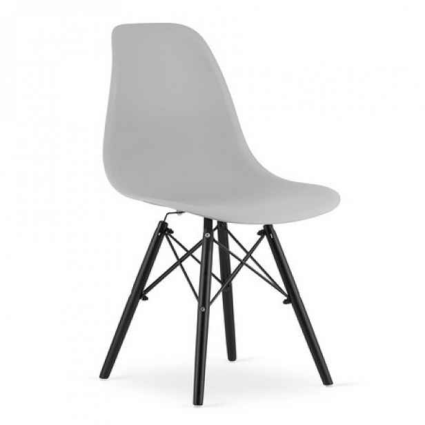 Židle OSAKA - černá/šedá