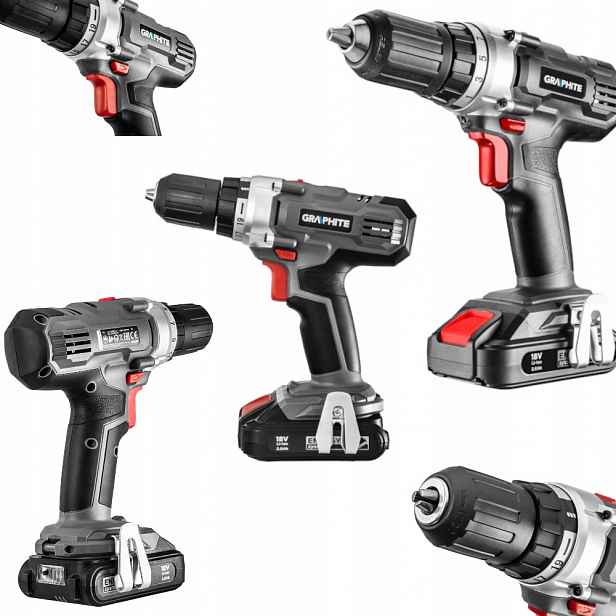 Graphite Aku Vrtačka 58G006 Energy+ 18V Akumulátor 2AH Napájecí Zdroj Kpl