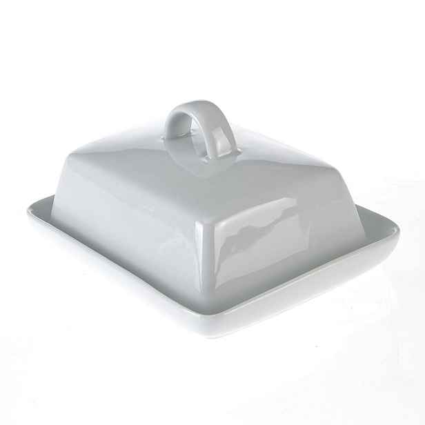 máslenka 16x13x6cm bílá, porcelán