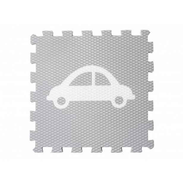 Pěnová hrací podlaha AUTO do dětského pokoje Zvolte barvu: Světle šedá s bílým