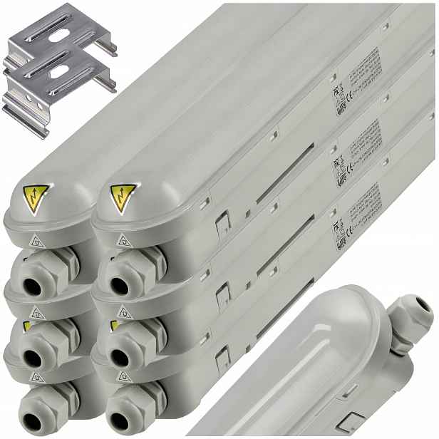 Pila Hermetická Led lampa 60 cm 18 W 2000 lm 4000 K Ledinaire IP65 6 x
