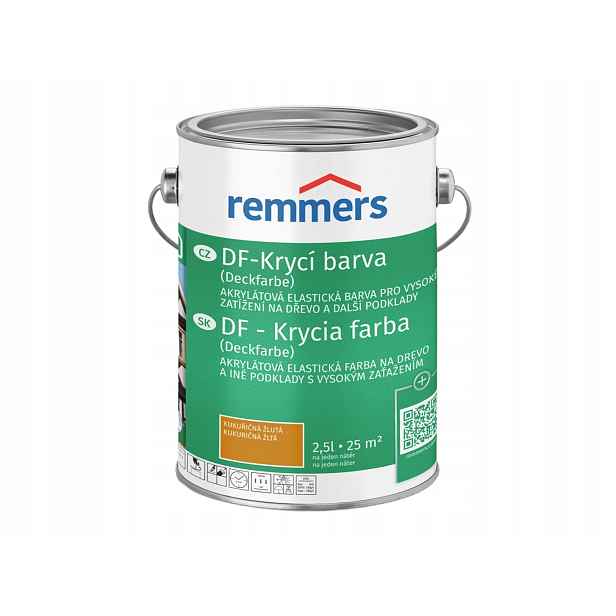 Remmers Df Krycí barva 2,5l, Mainsgelb Kukuřičná žlutá
