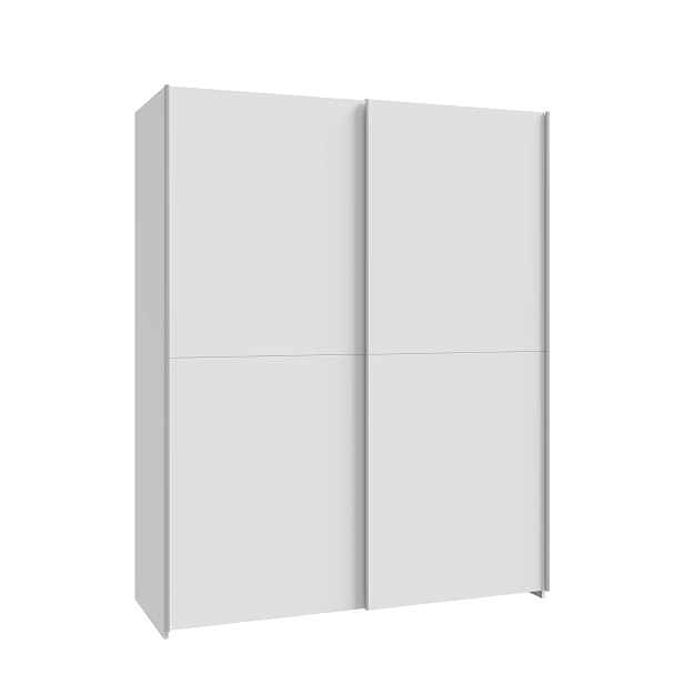 Šatní skříň s posuvnými dveřmi KEBAN 150 cm, bílá