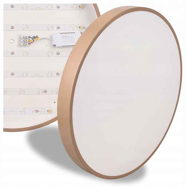 Stropní Svítidlo stropní Led lampa Kašmírová 50 cm Kulatá 50 W do pokoje Béžová výkonná