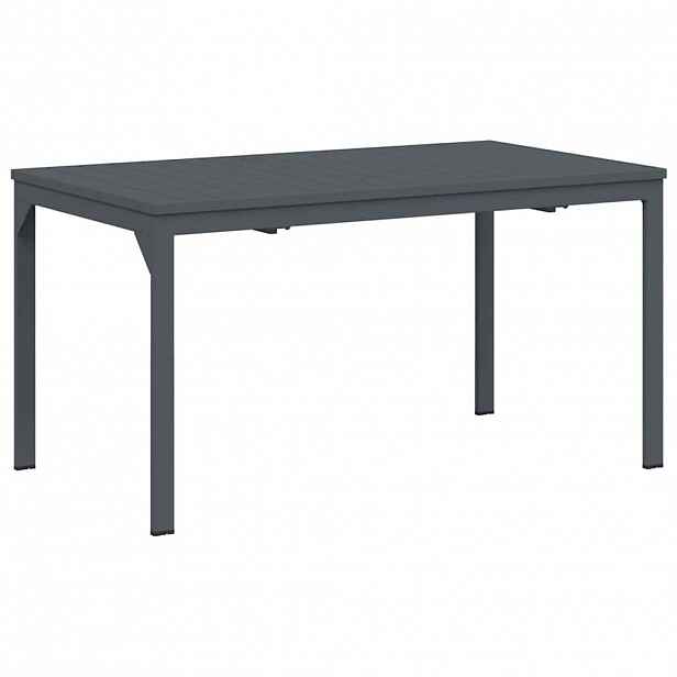 vidaXL Stůl na terasu Antracit 180 x 80 x 74 cm Práškově lakovaná ocel