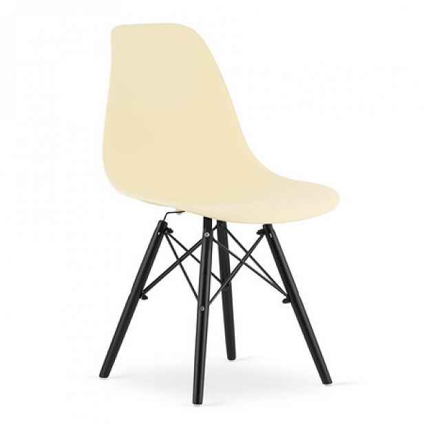 Židle OSAKA - černá/krémová