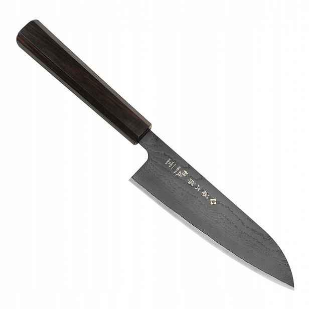 Tojiro Sakuya Black VG-10 Damascus Japonský Nůž Santoku 16,5 cm