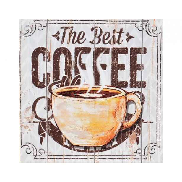 Obraz na plátně The Best Coffee, 28x28 cm