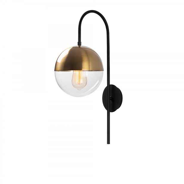 Opviq Nástěnná lampa Karsor černá/mosaz