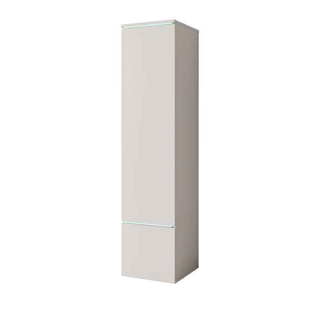 Sloupková skříňka do obývacího pokoje stojící/závěsná Vera kašmírová (VRBK001+LED)