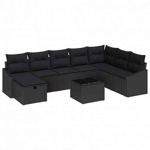 vidaXL Set pohovek 8 ks polyratan